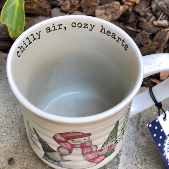 Winter Gnomes Building Snowman GNOME MUG - Picture 3 of 4